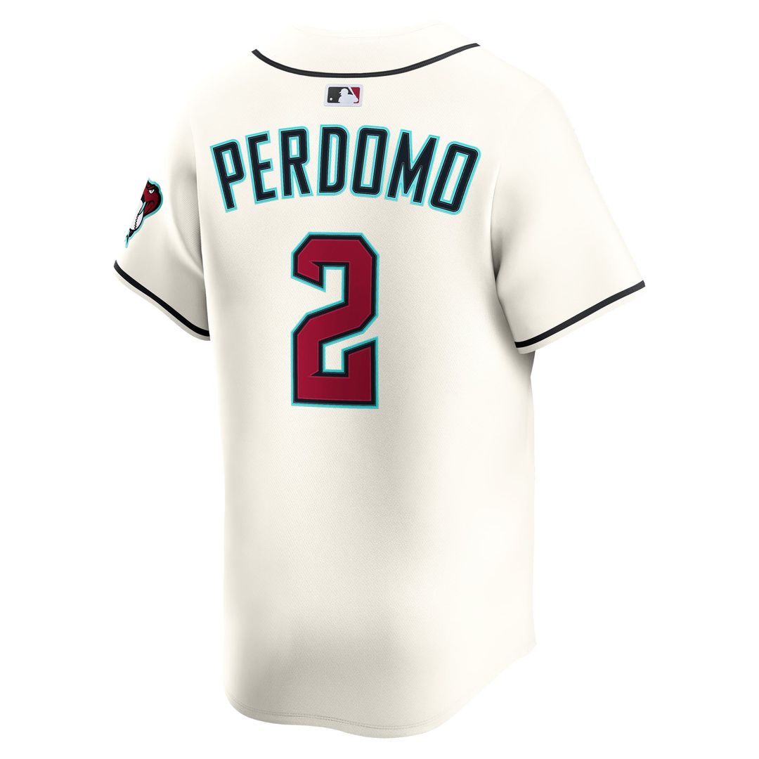 Men's Arizona Diamondbacks Geraldo Perdomo Cream Home Player Jersey