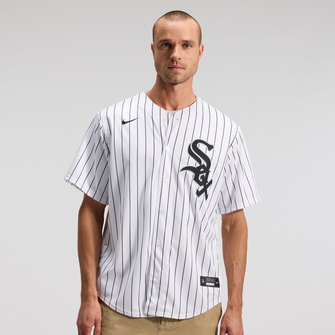 Men's Chicago White Sox White Home Replica Team Jersey