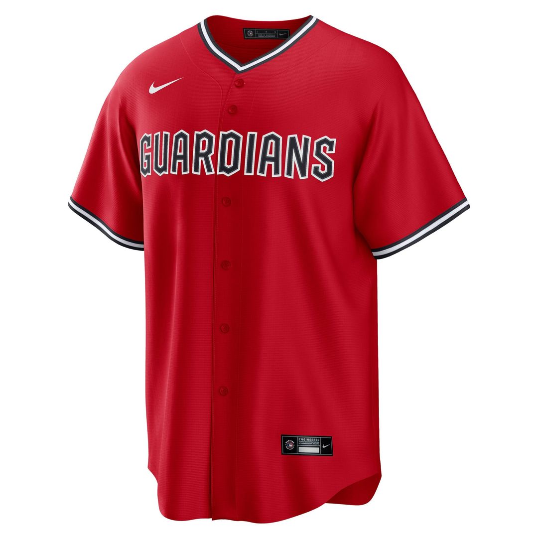 Men's Cleveland Guardians Red Alternate 2 Replica Jersey