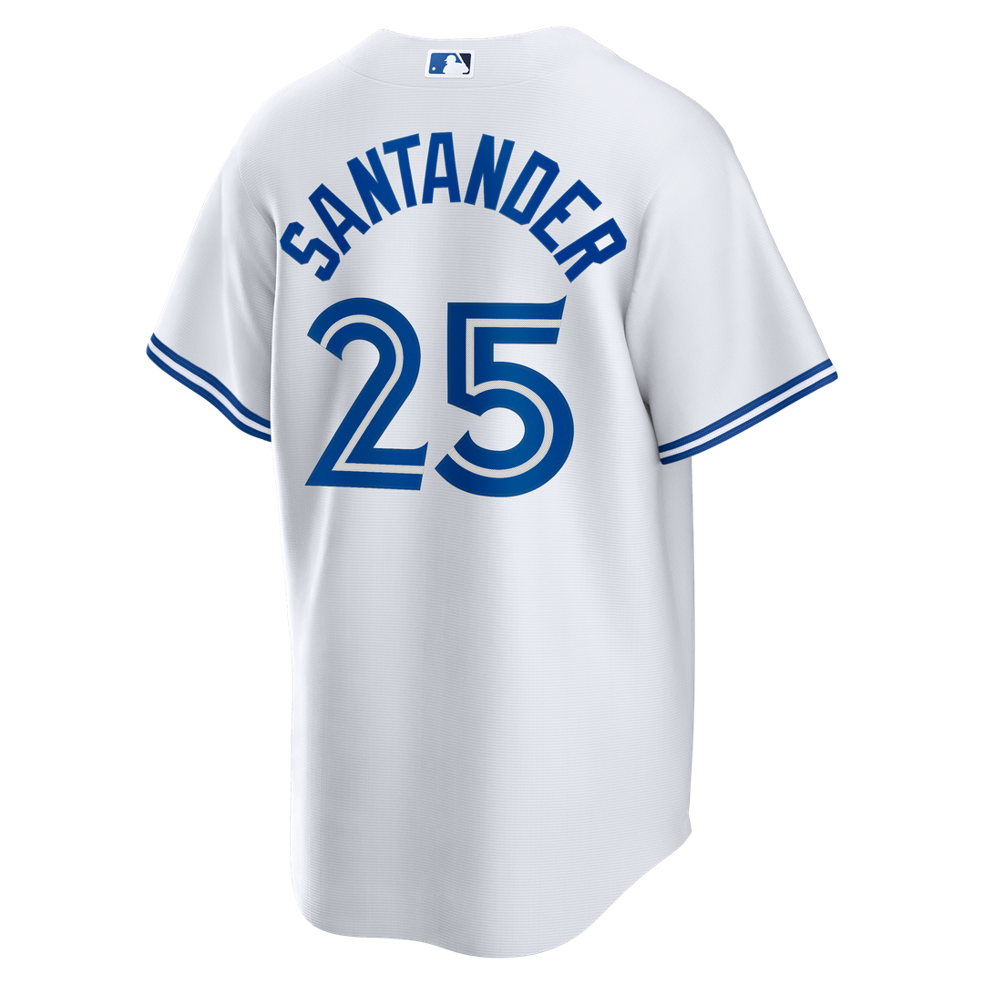 Men's Toronto Blue Jays Anthony Santander White Home Replica Jersey