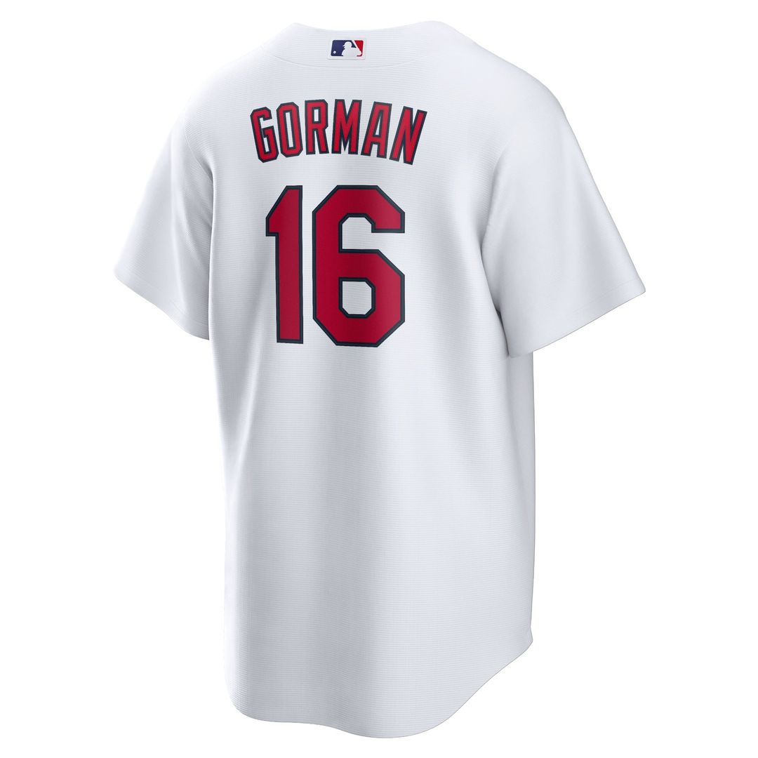 Men's St. Louis Cardinals Nolan Gorman White Home Replica Jersey