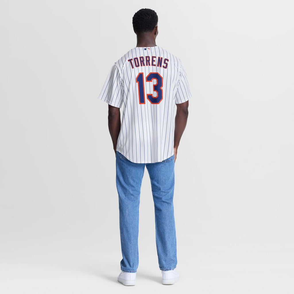 Men's New York Mets Luis Torrens White Home Replica Jersey