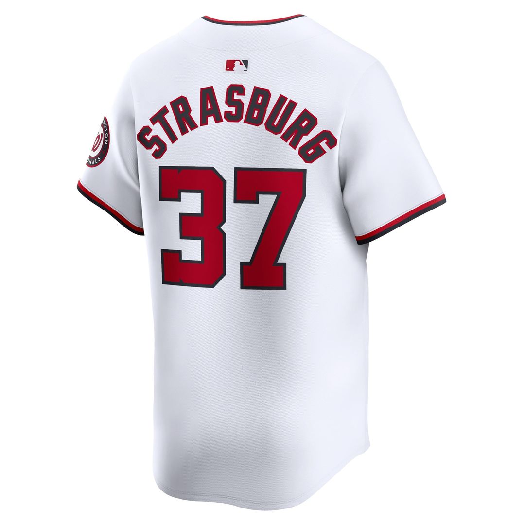 Men's Washington Nationals Stephen Strasburg White Home Player Jersey