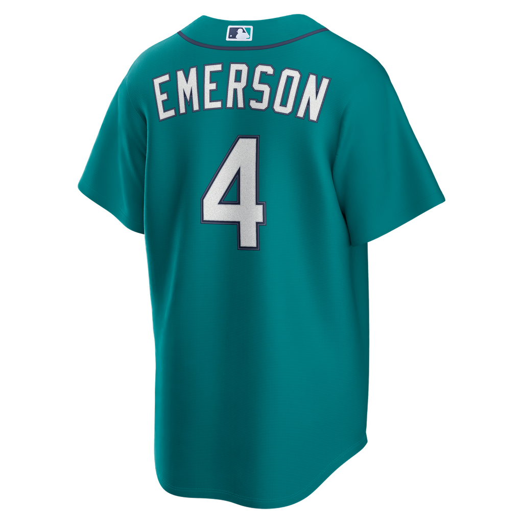 Men's Seattle Mariners Colt Emerson Teal Alternate Replica Jersey