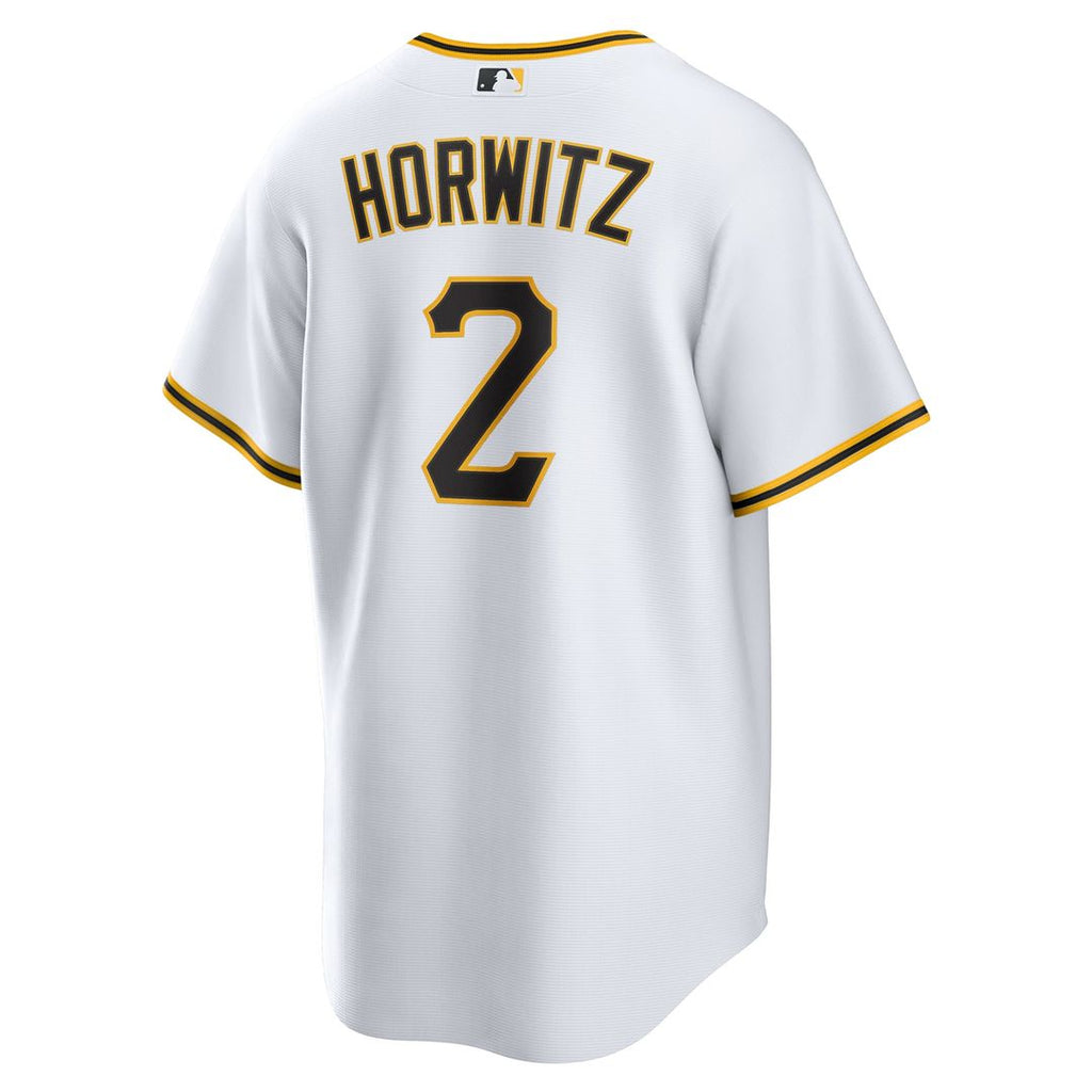 Men's Pittsburgh Pirates Spencer Horwitz White Home Replica Jersey