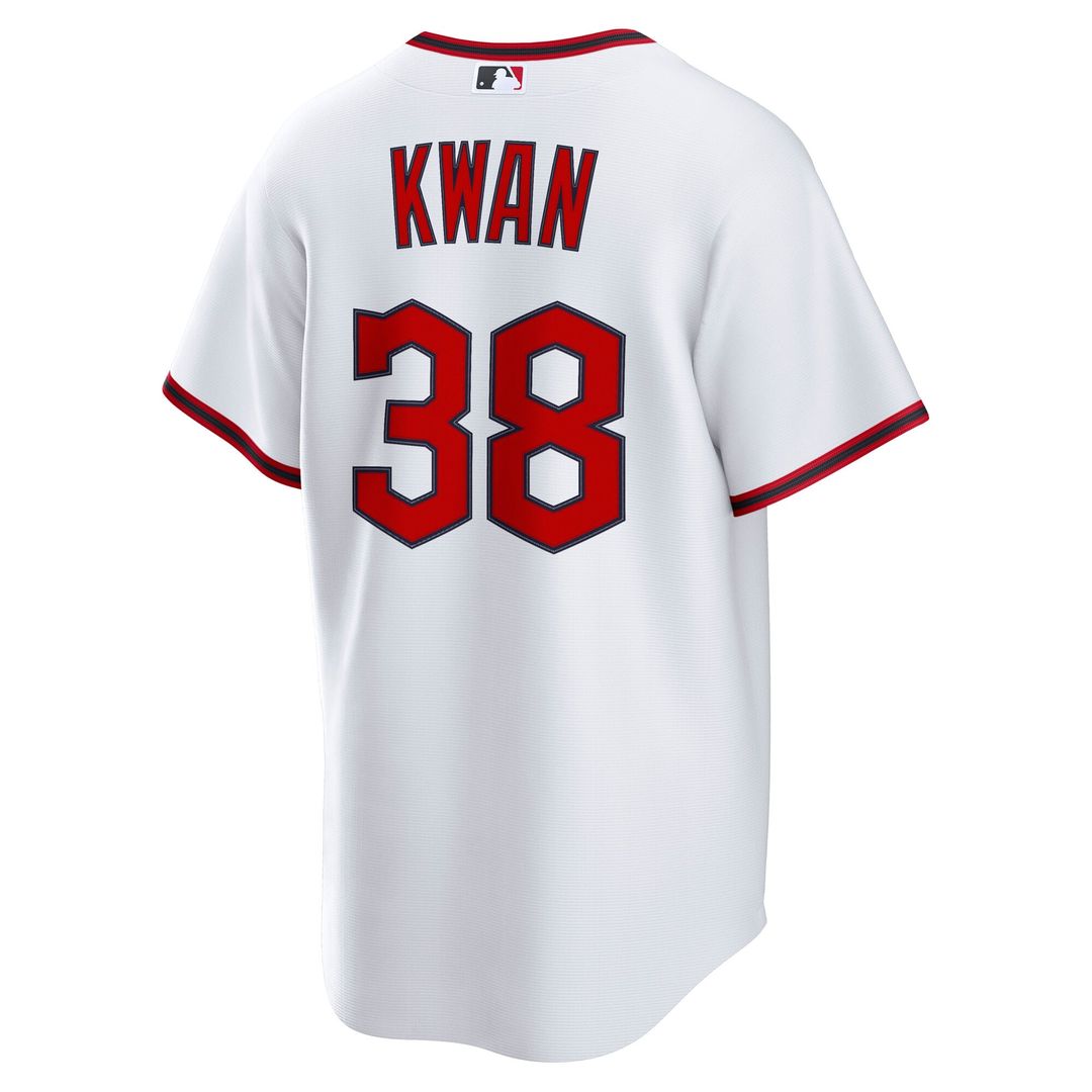 Men's Cleveland Guardians Steven Kwan White Home Replica Jersey