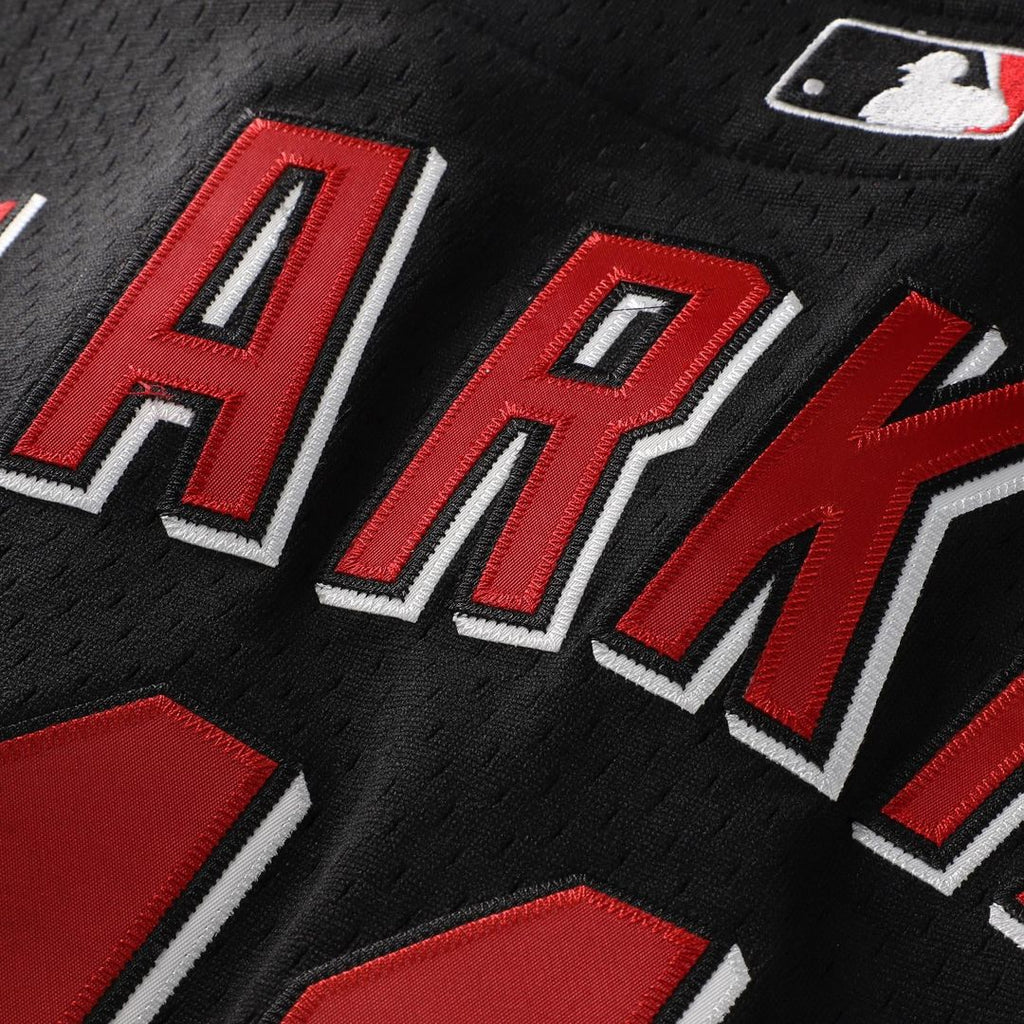 Men's Cincinnati Reds Barry Larkin Red Throwback Mesh Batting Practice Jersey