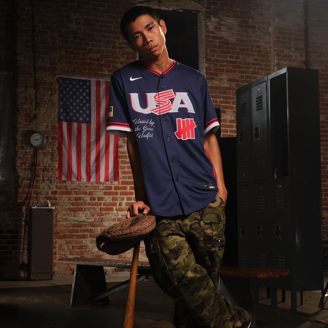 Men's USA Baseball x Undefeated Navy 2026 World Baseball Classic Stadium Jersey