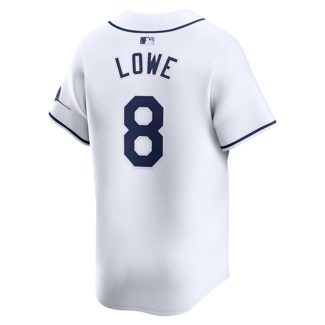 Men's Tampa Bay Rays Brandon Lowe White Home Player Jersey