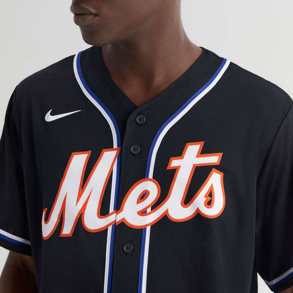Men's New York Mets Juan Soto Fashion Replica Black Out Jersey