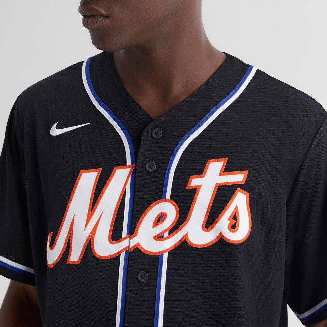 Men's New York Mets Juan Soto Fashion Replica Black Out Jersey