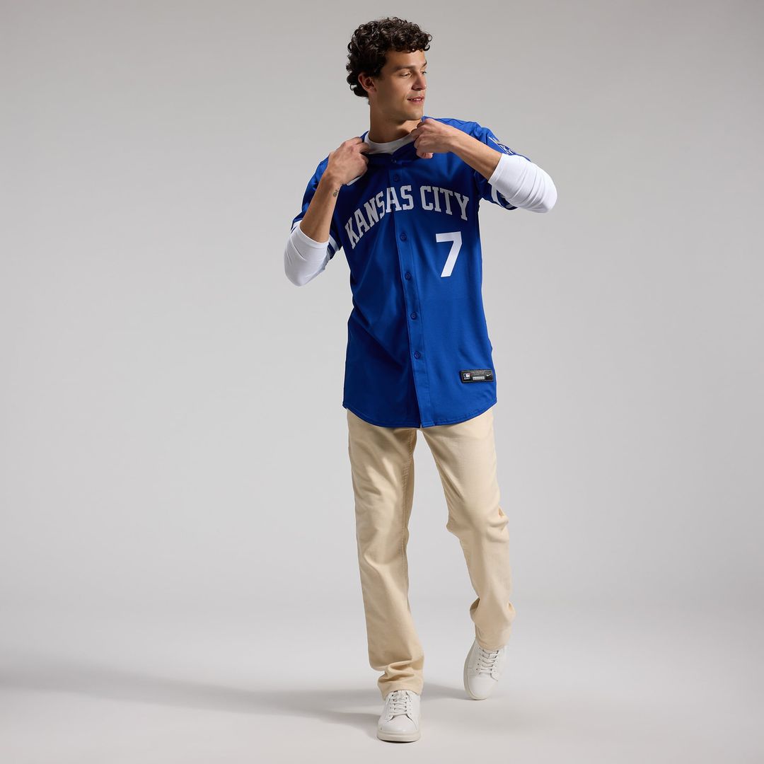 Men's Kansas City Royals Bobby Witt Jr. Royal Alternate 2 Elite Player Jersey