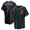 Men's Arizona Diamondbacks Corbin Carroll Black Alternate Replica Jersey