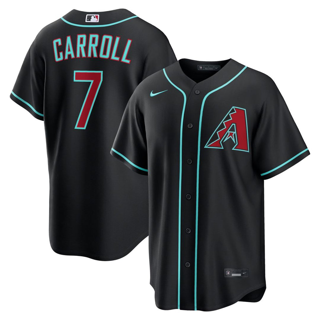 Men's Arizona Diamondbacks Corbin Carroll Crimson Alternate 2 Replica Jersey