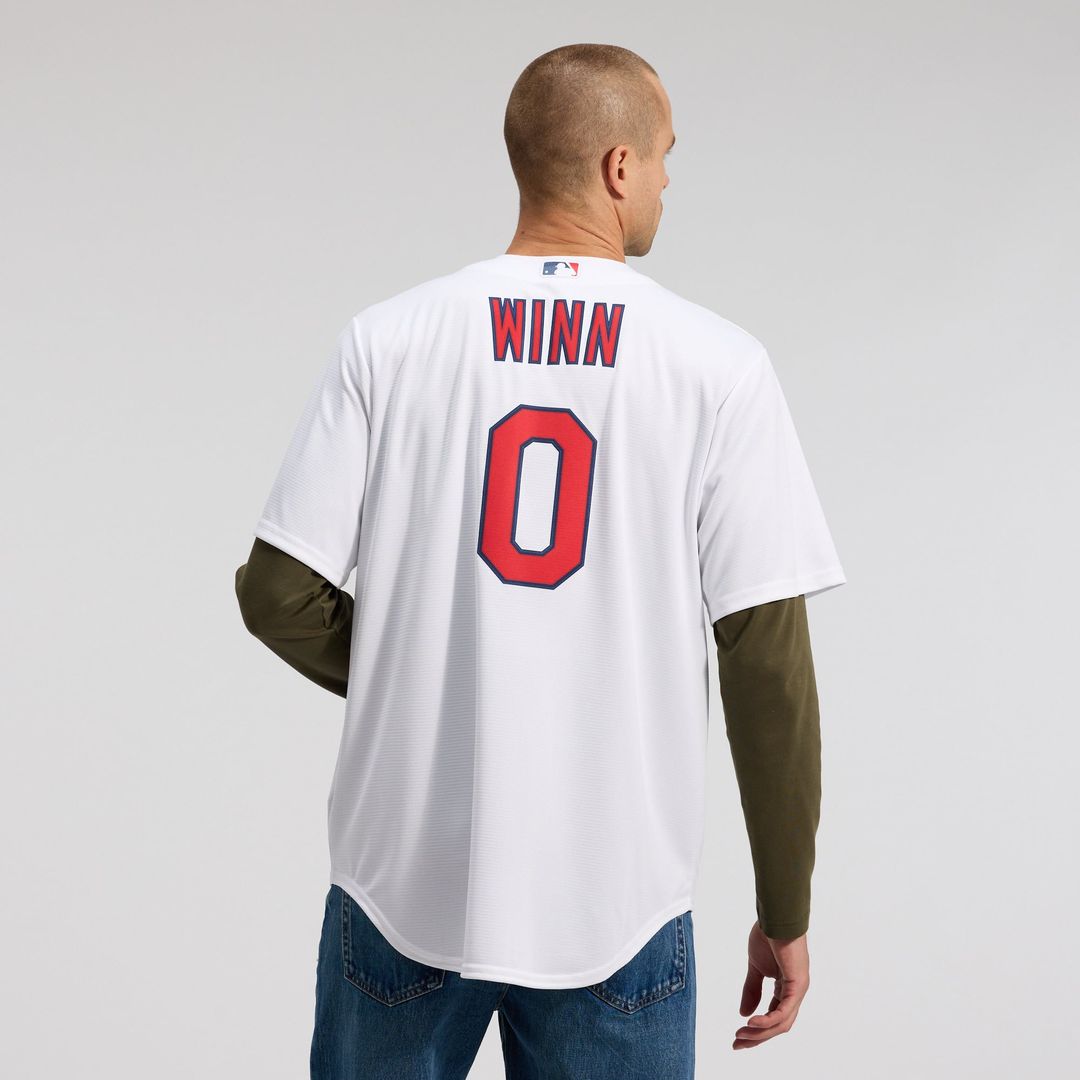 Men's St. Louis Cardinals Masyn Winn White Home Replica Jersey