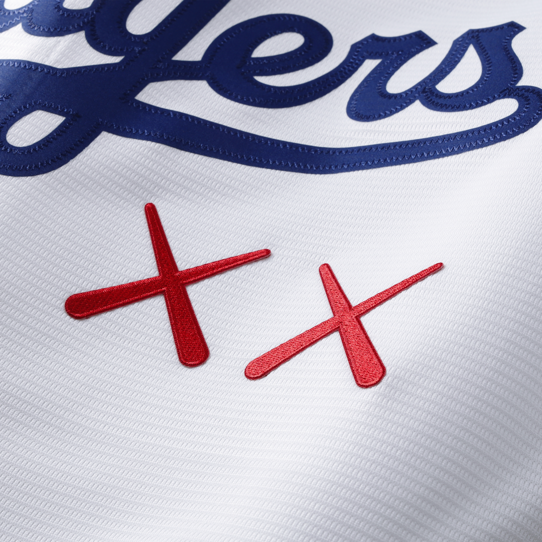 Men's Los Angeles Dodgers x KAWS White Stadium Jersey