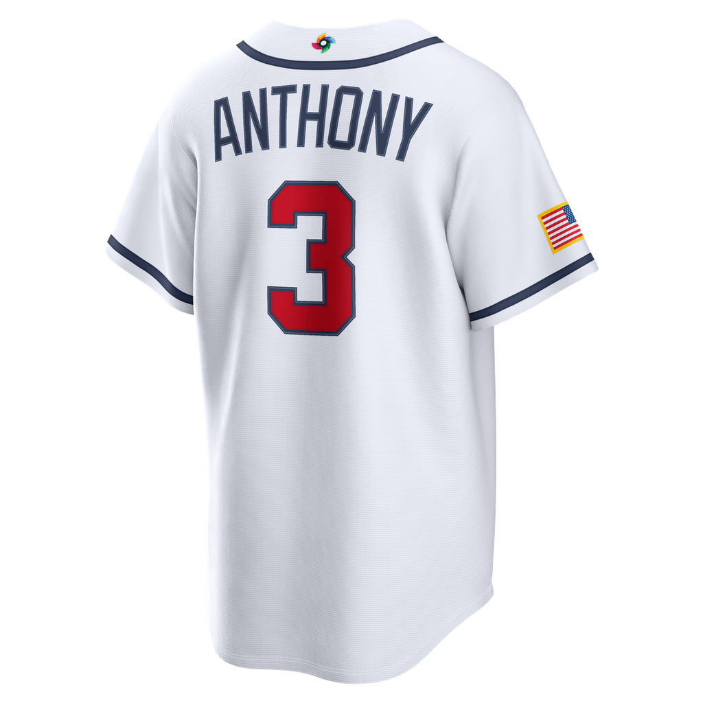 Men's USA Baseball Roman Anthony White 2026 World Baseball Classic Home Stadium Jersey