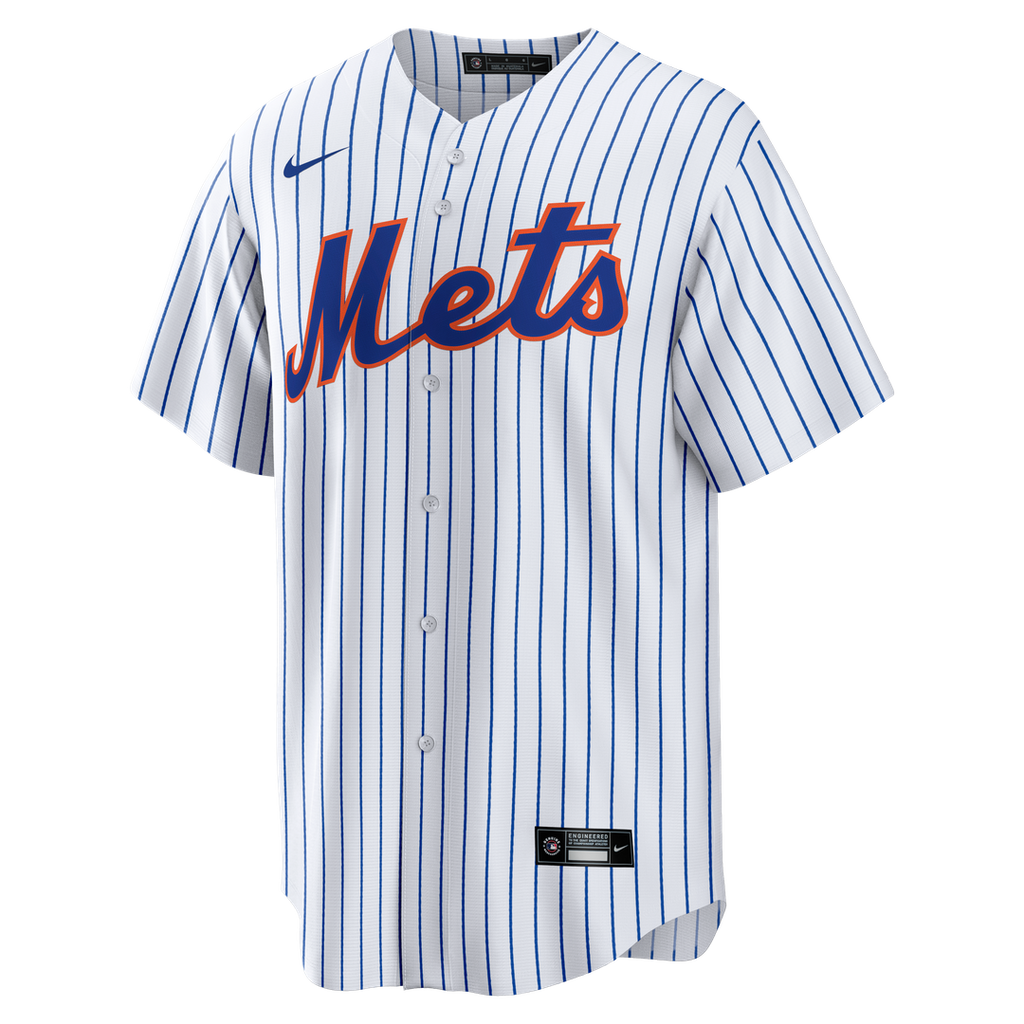 Men's New York Mets White Home Big & Tall Replica Jersey