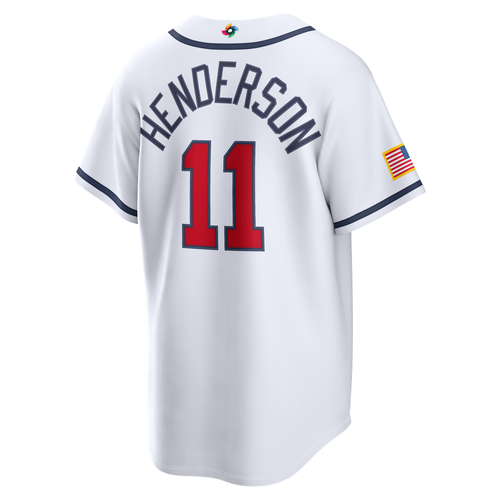 Men's USA Baseball Gunnar Henderson White 2026 World Baseball Classic Home Stadium Jersey