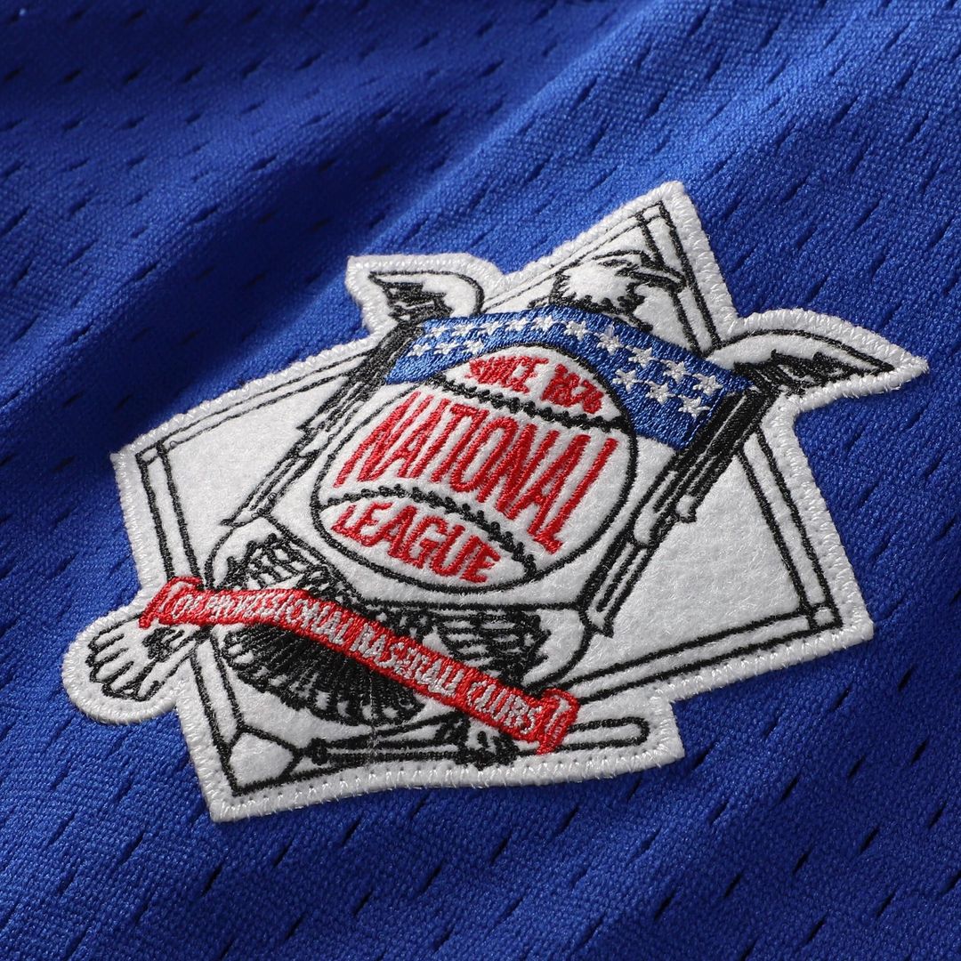 Men's Chicago Cubs Ryne Sandberg Royal 1997 Mesh Batting Practice Button-Up Jersey