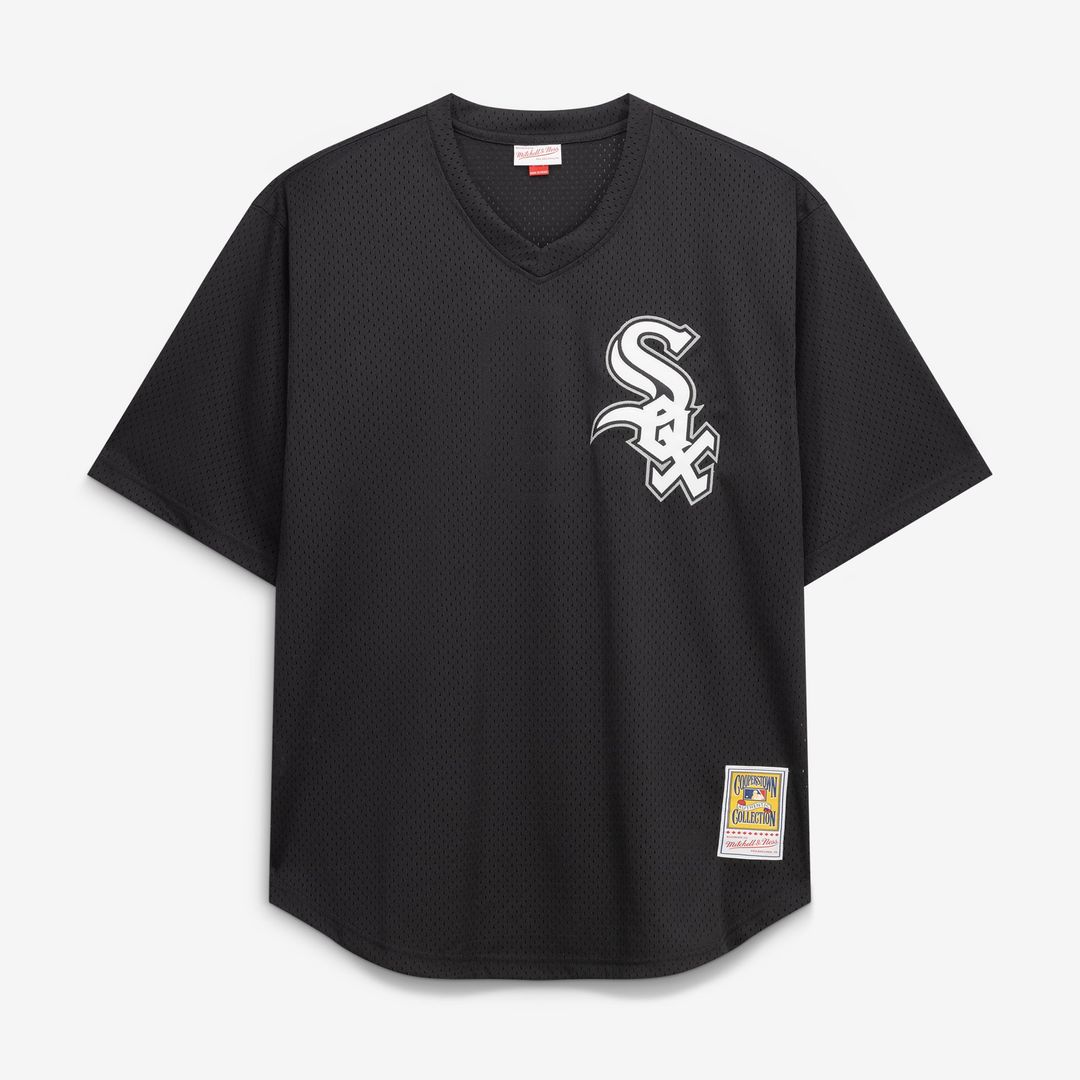 Men's Chicago White Sox Bo Jackson Black Big & Tall Mesh Batting Practice Jersey