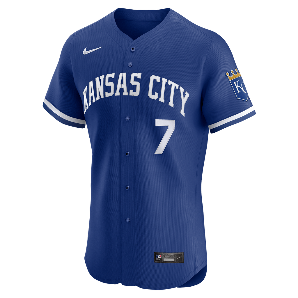 Men's Kansas City Royals Bobby Witt Jr. Royal Alternate 2 Elite Player Jersey