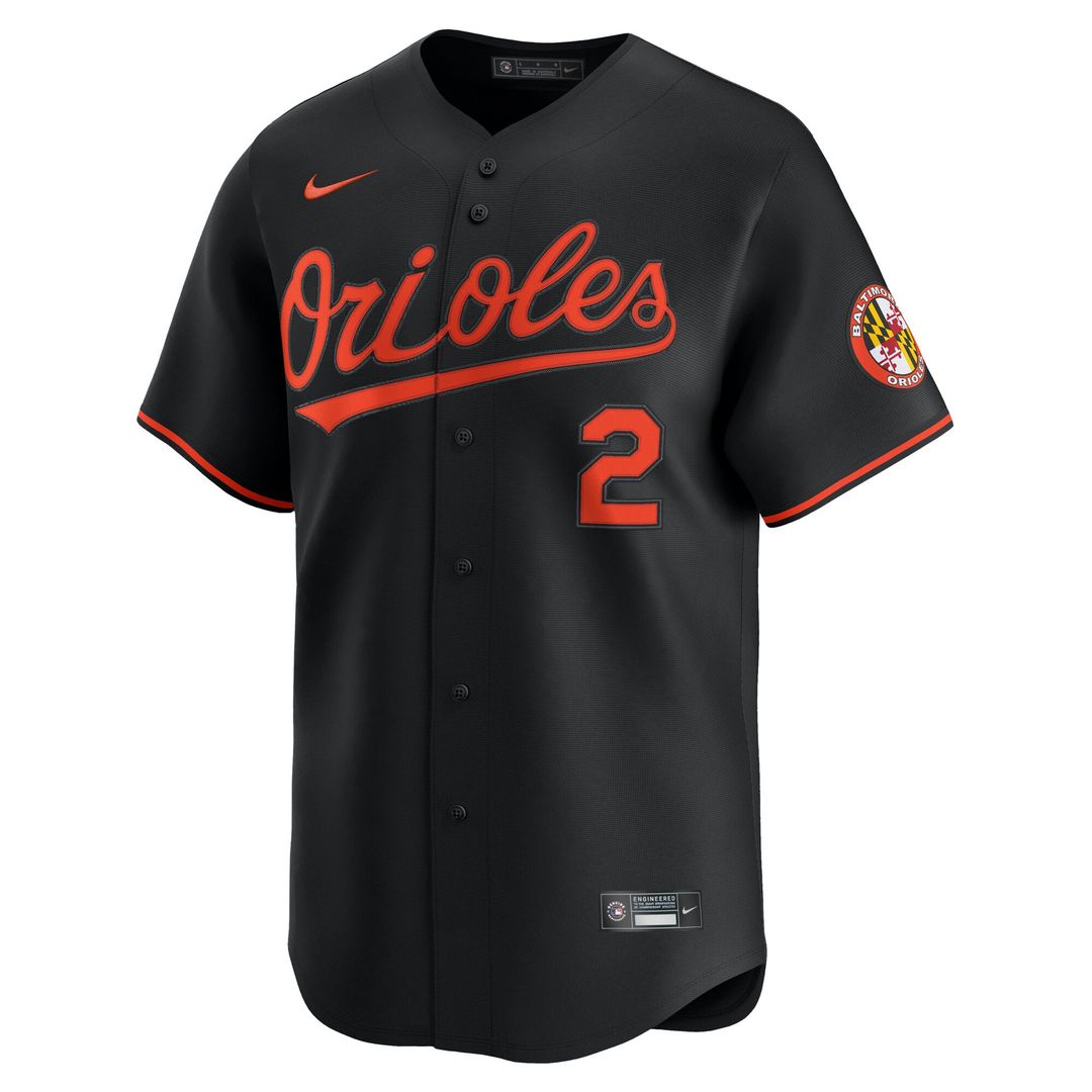 Men's Baltimore Orioles Gunnar Henderson Black Alternate Player Jersey
