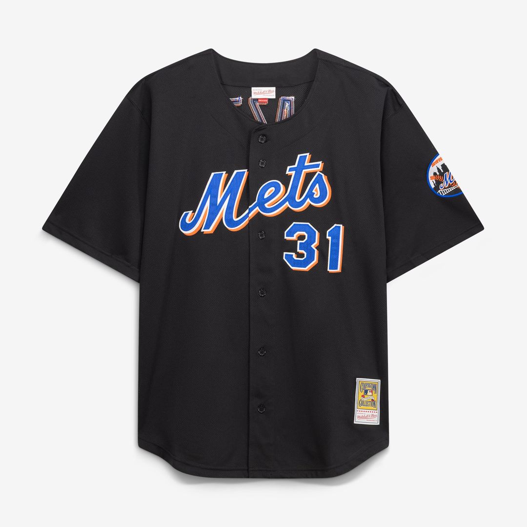 Men's New York Mets Mike Piazza Black Big & Tall Mesh Batting Practice Jersey