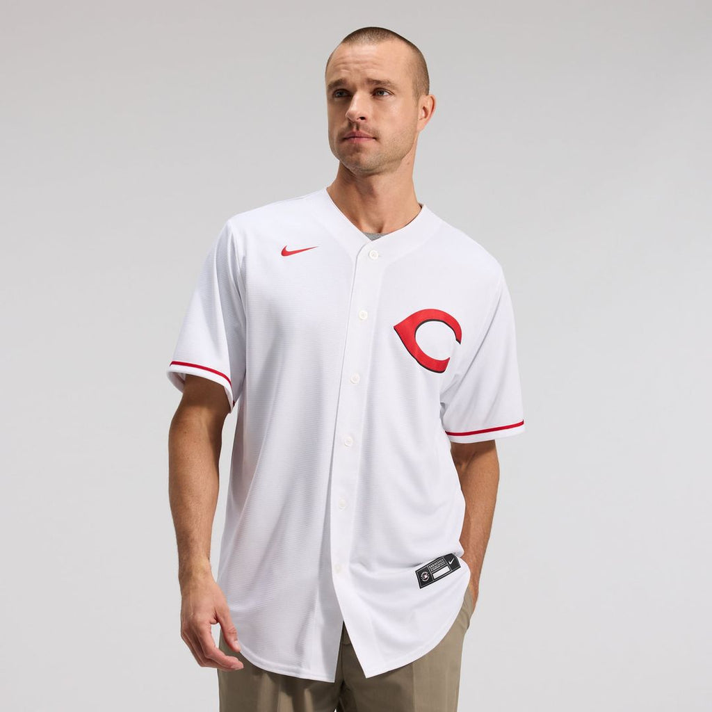 Men's Cincinnati Reds Elly De La Cruz White Alternate 2 Replica Jersey