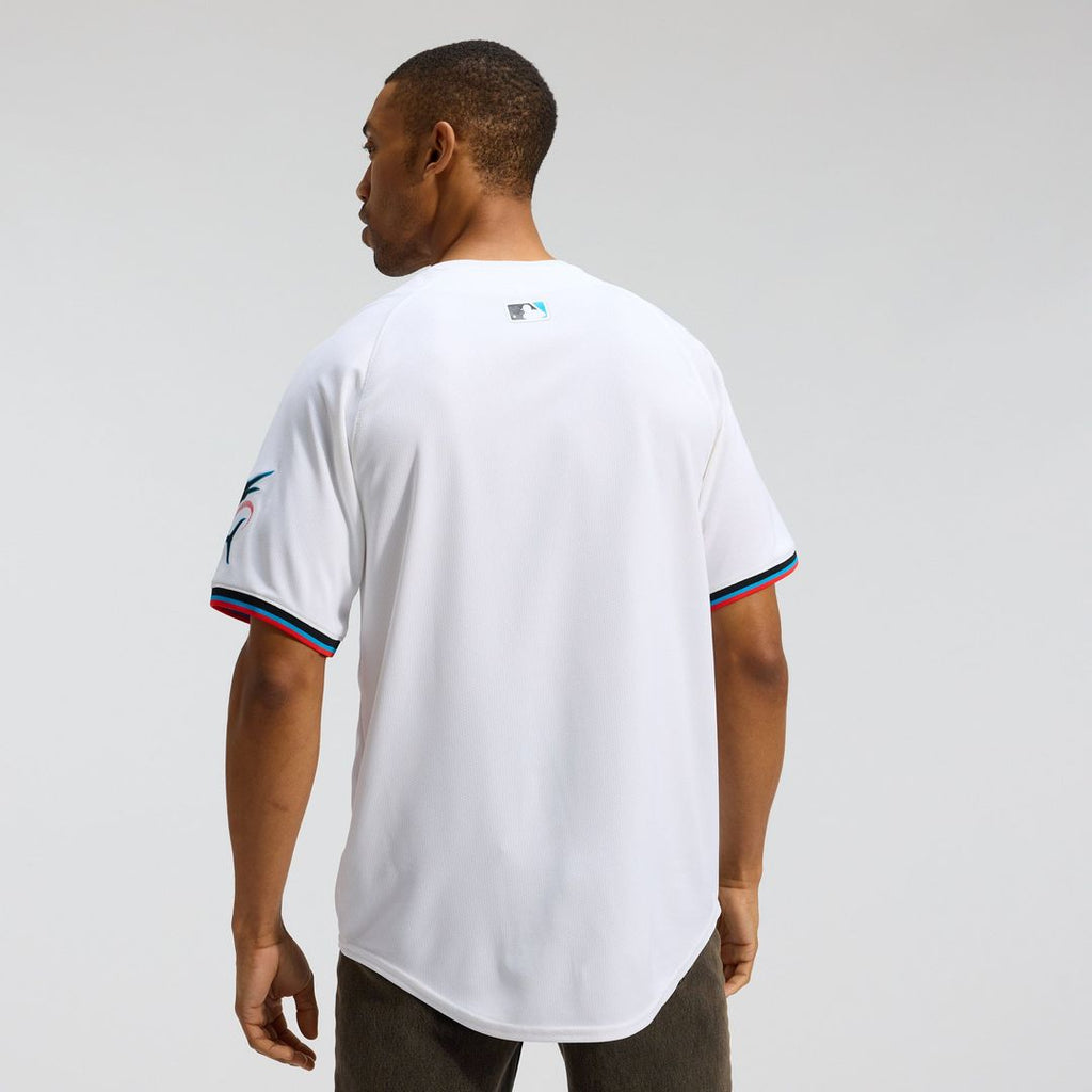 Men's Miami Marlins White Home Jersey