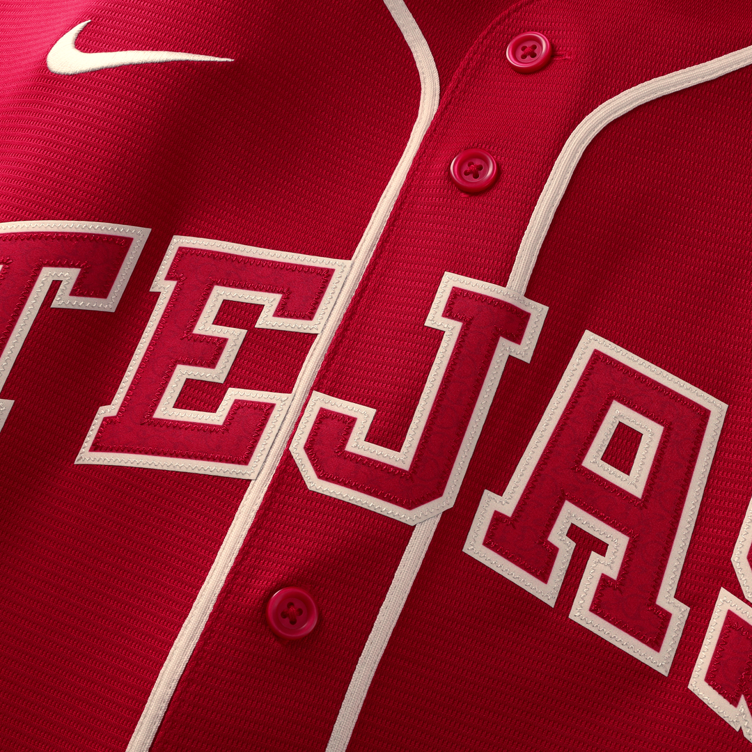 Men's Texas Rangers Red 2026 City Connect Stadium Jersey