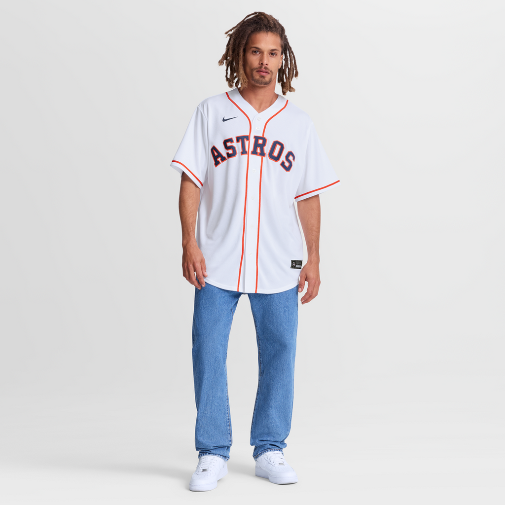 Men's Houston Astros Daulton Varsho White Home Replica Jersey