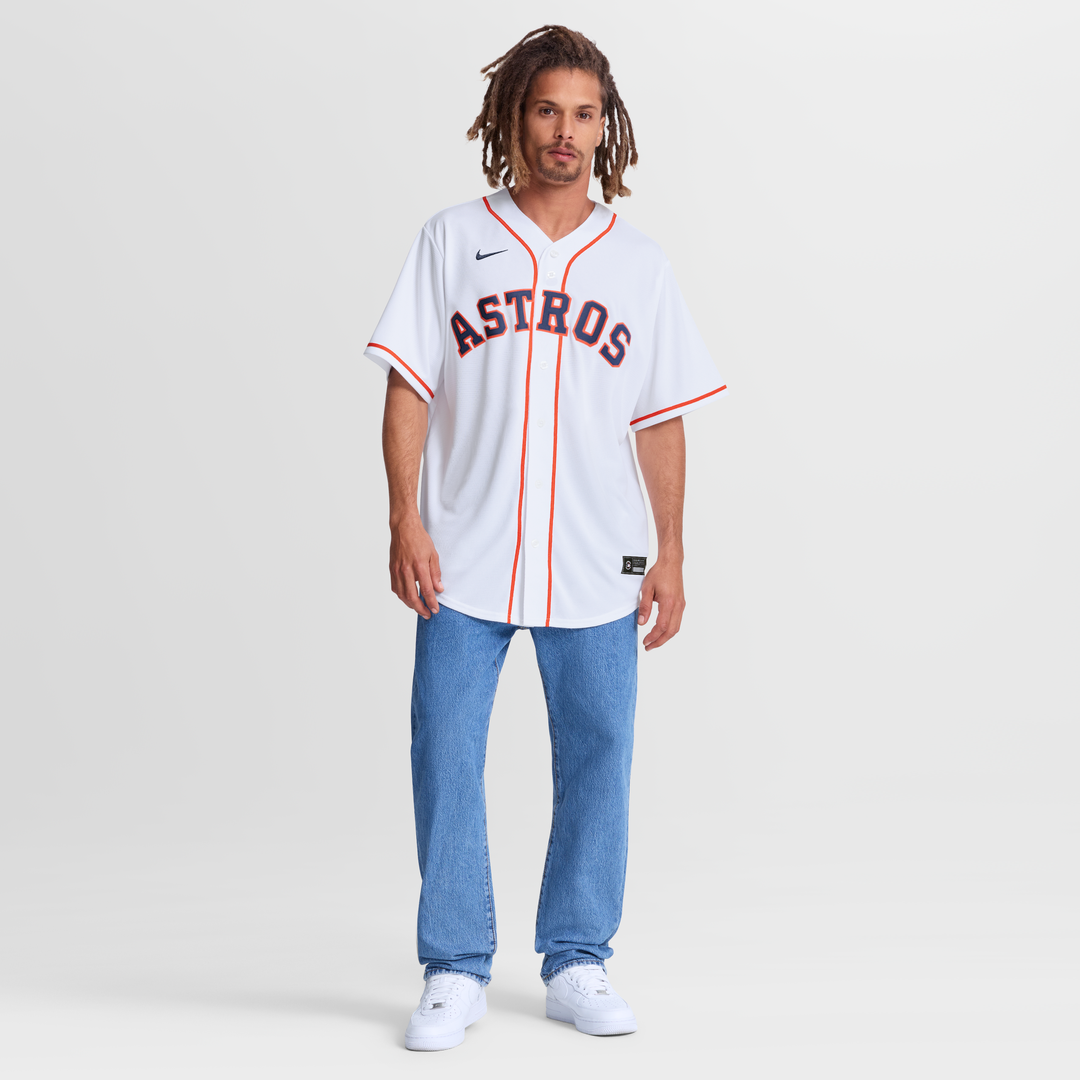 Men's Houston Astros Daulton Varsho White Home Replica Jersey