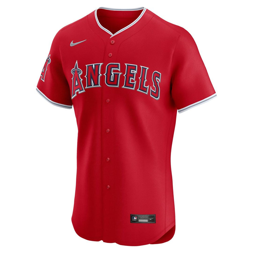 Men's Los Angeles Angels White Home Elite Jersey