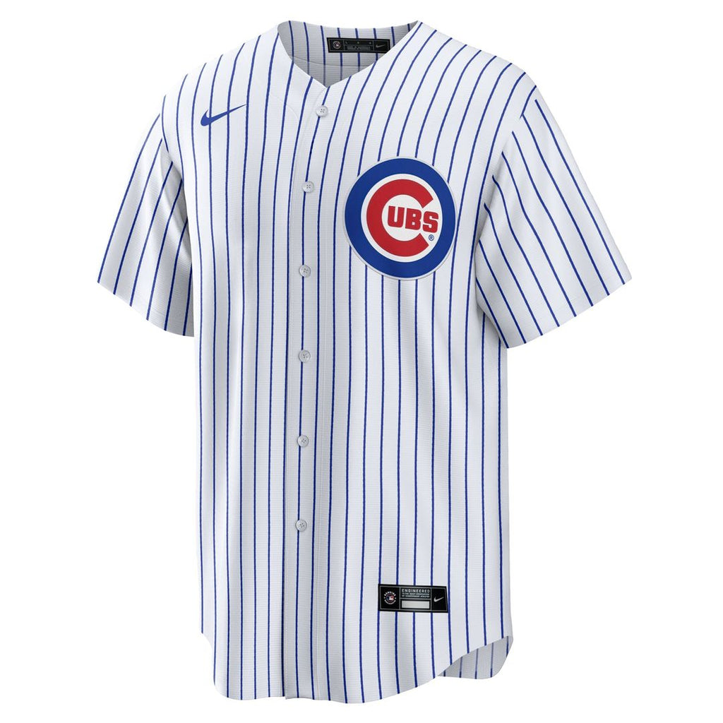 Men's Chicago Cubs Michael Busch White Home Replica Jersey