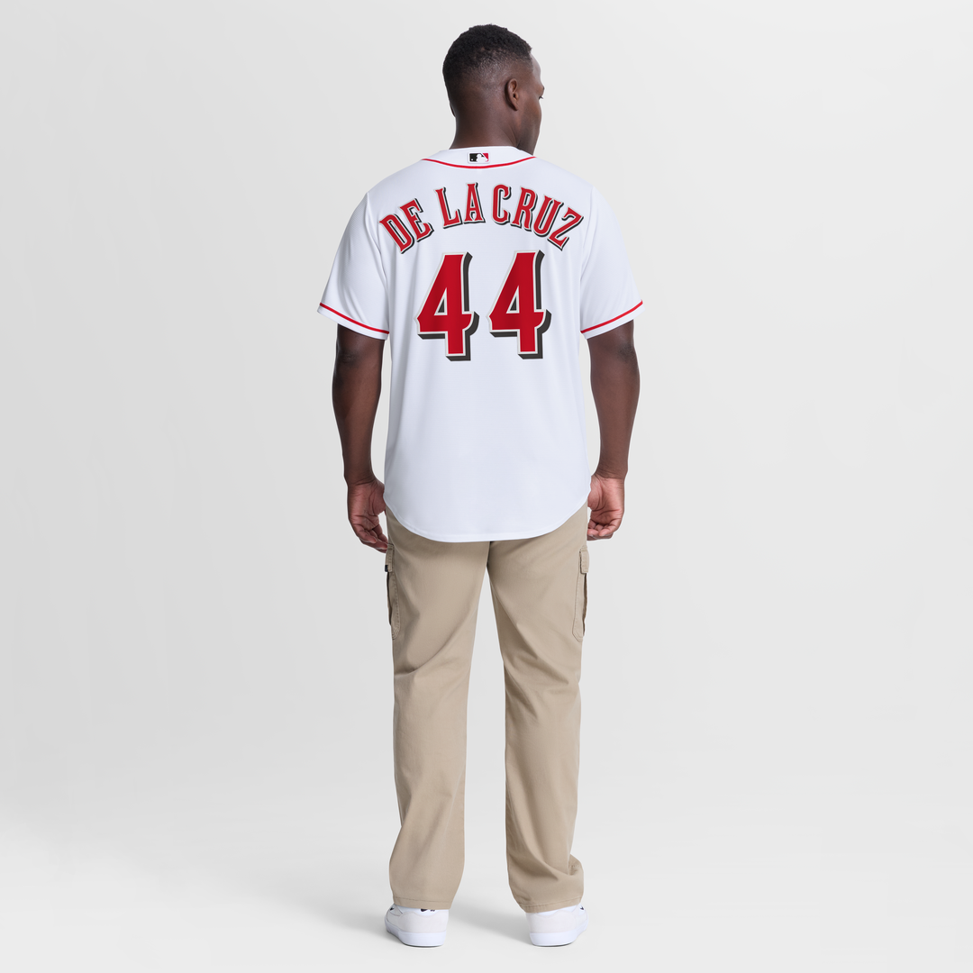 Men's Cincinnati Reds Elly De La Cruz White Home Replica Jersey