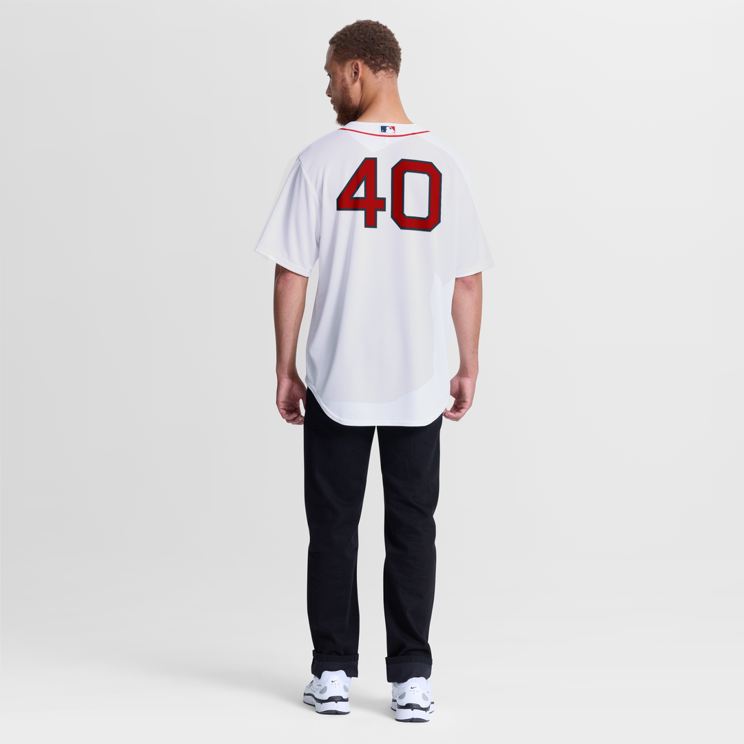 Men's Boston Red Sox Willson Contreras White Home Replica Jersey