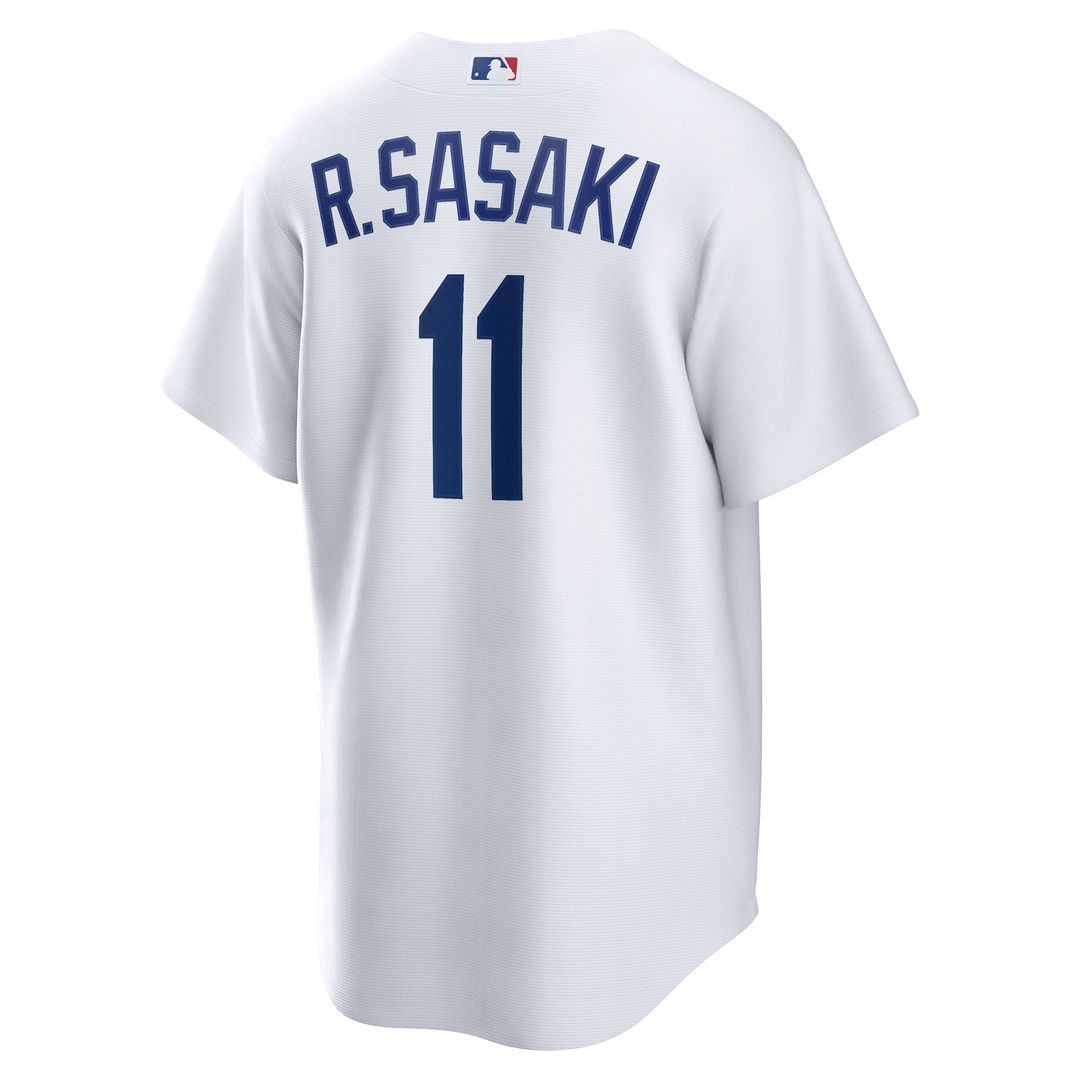 Men's Los Angeles Dodgers Rōki Sasaki White Replica Jersey