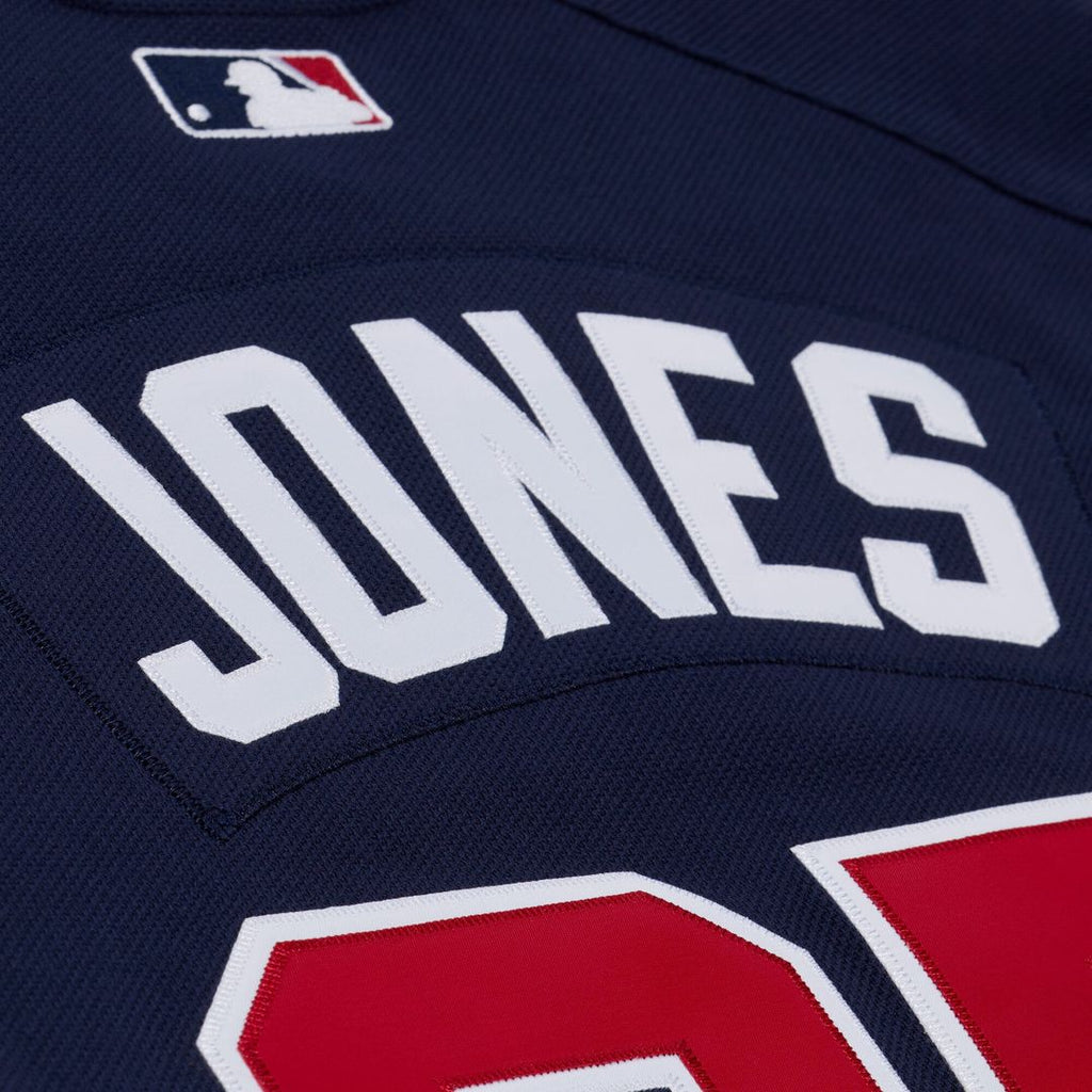 Men's Atlanta Braves Andruw Jones Navy Batting Practice Jersey