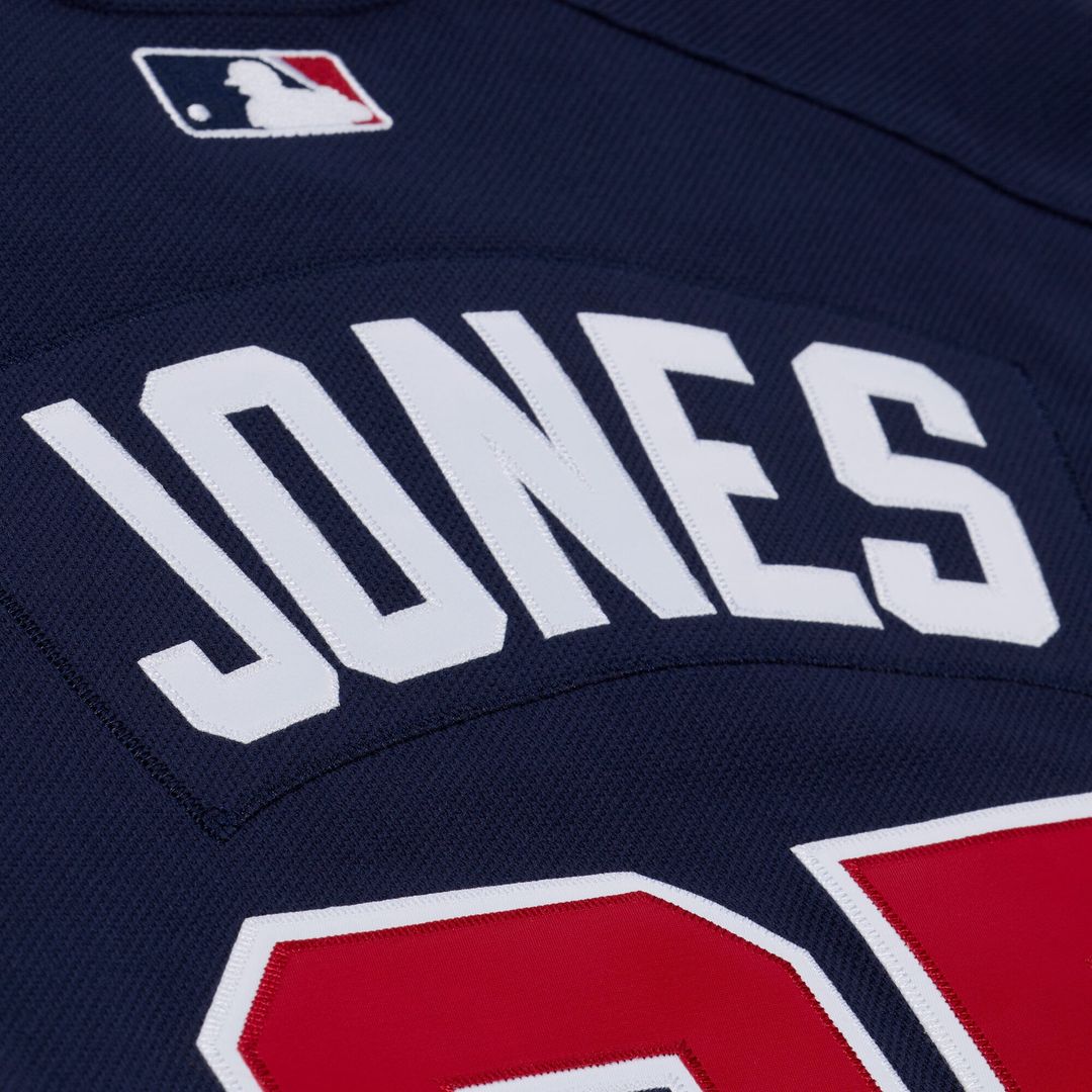 Men's Atlanta Braves Andruw Jones Navy Batting Practice Jersey