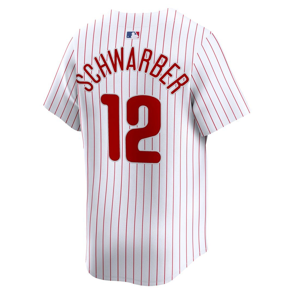 Men's Philadelphia Phillies Kyle Schwarber White Home Player Jersey