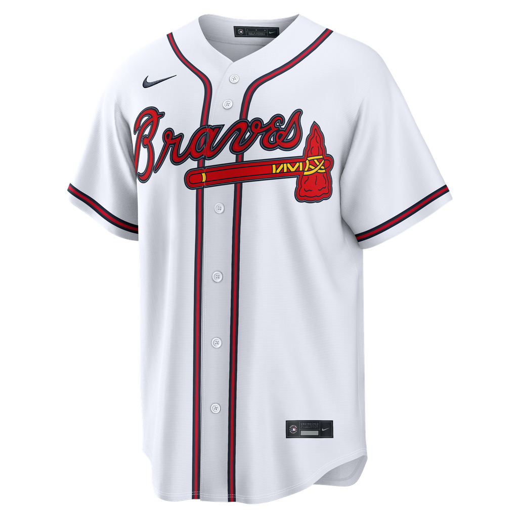 Men's Atlanta Braves Lane Thomas White Home Replica Jersey