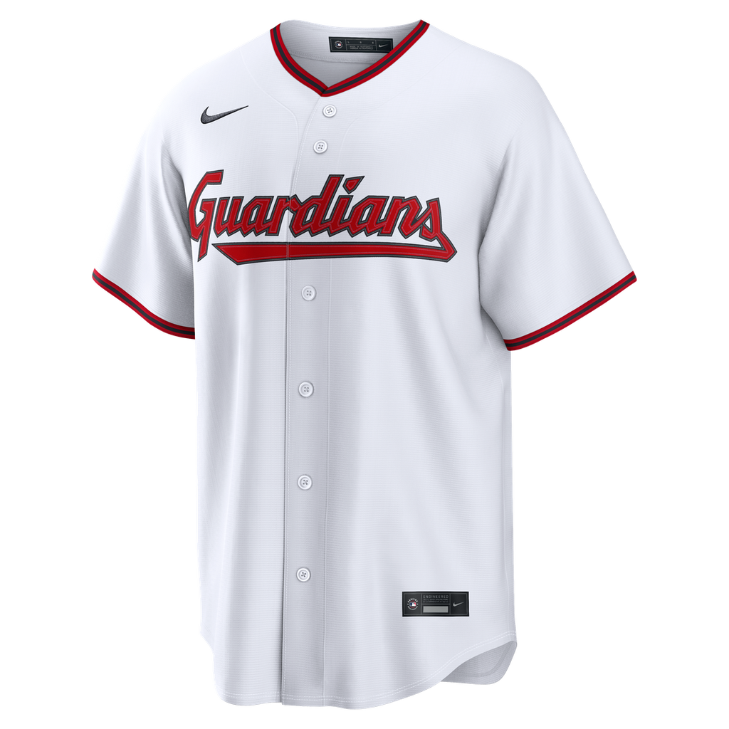 Men's Cleveland Guardians Jo Adell White Home Replica Jersey