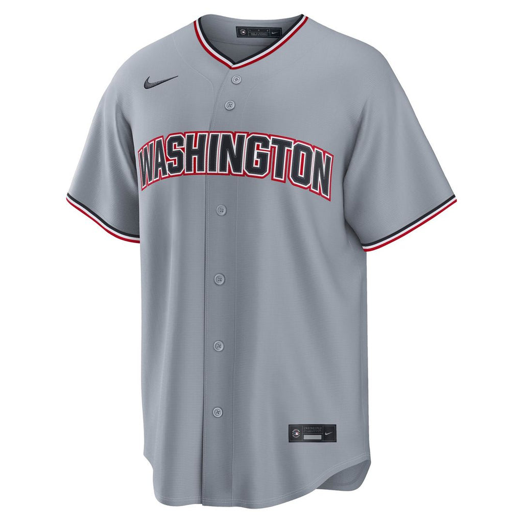 Men's Washington Nationals Dylan Crews Gray Road Replica Jersey