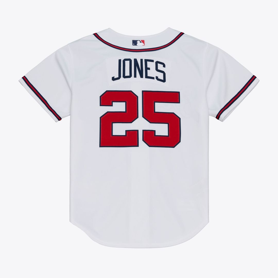 Men's Atlanta Braves Andruw Jones White 2005 Jersey