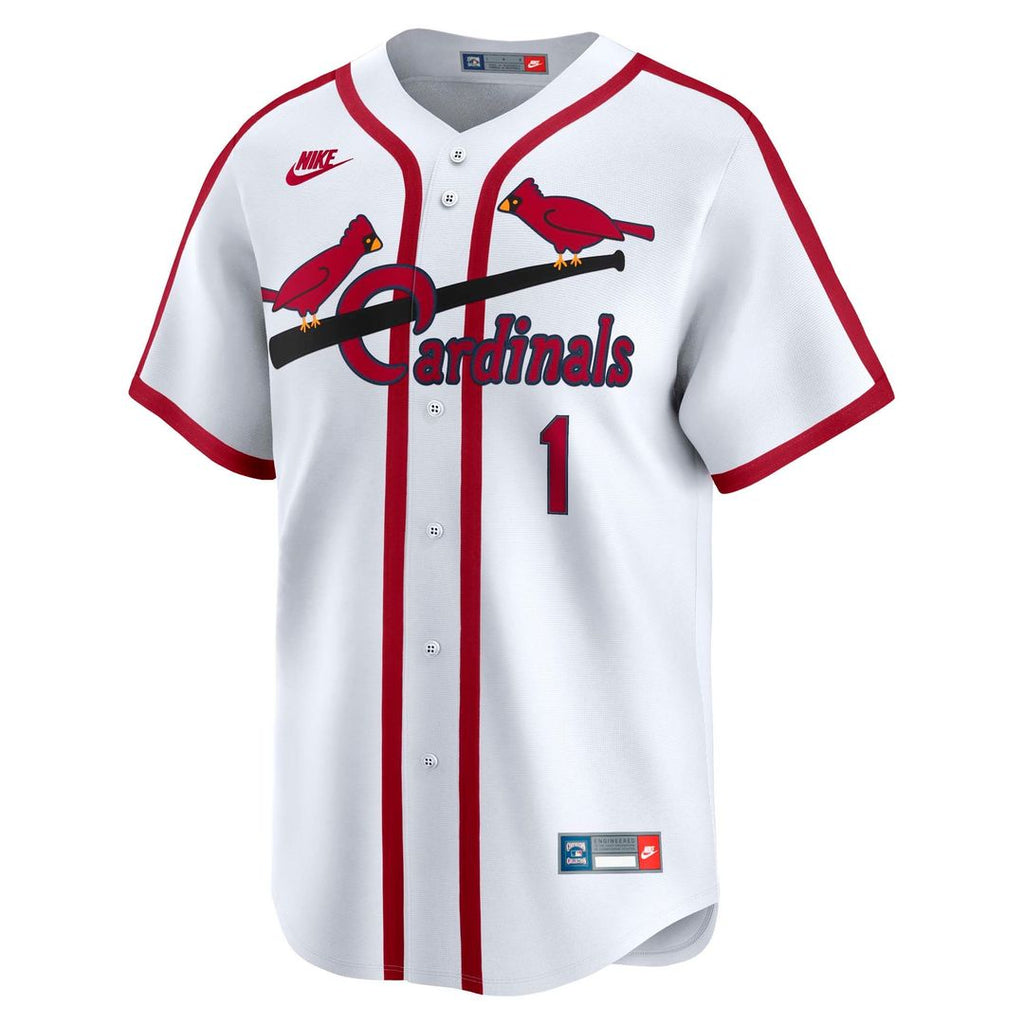 Men's St. Louis Cardinals Ozzie Smith White Throwback Jersey