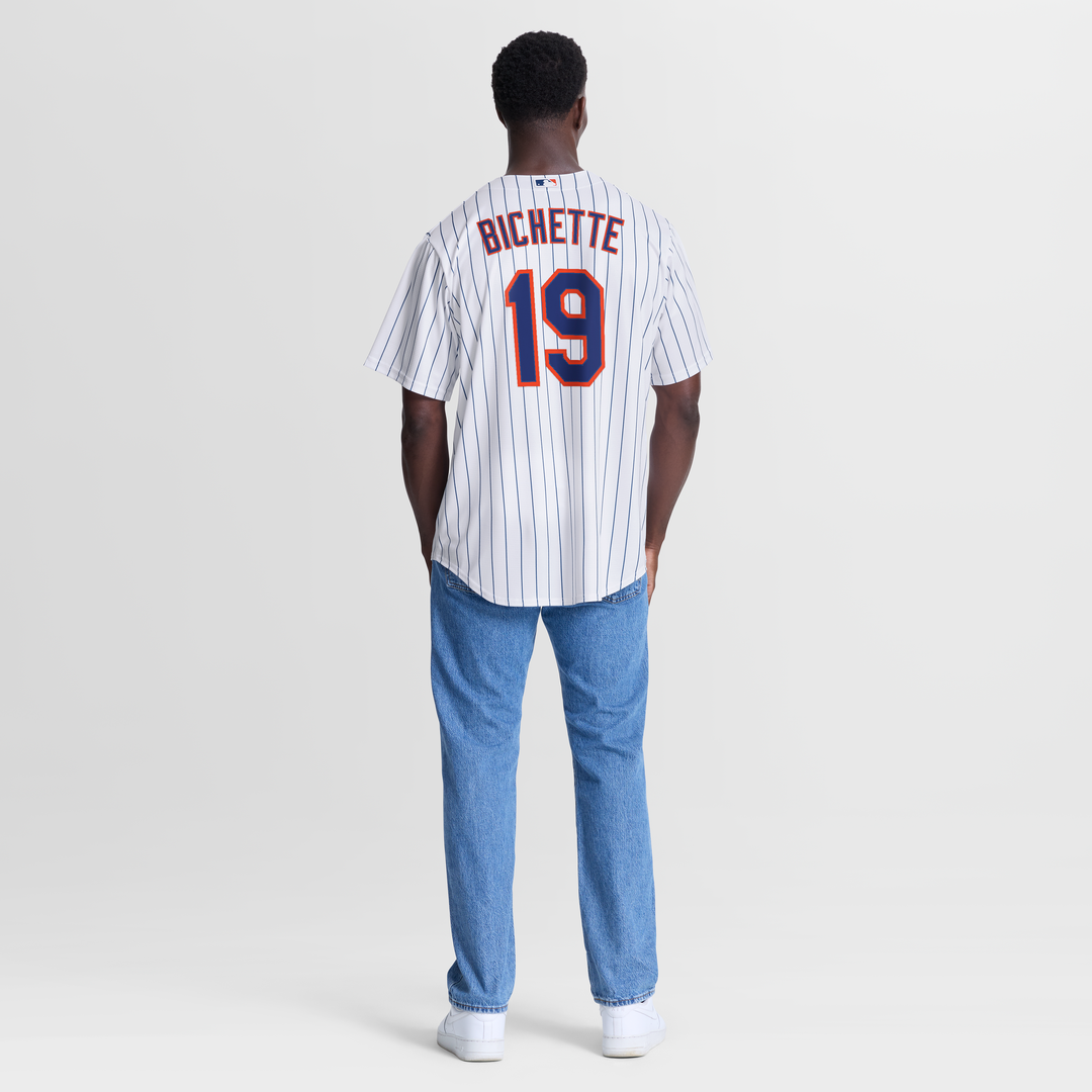 Men's New York Mets Bo Bichette White Home Replica Jersey