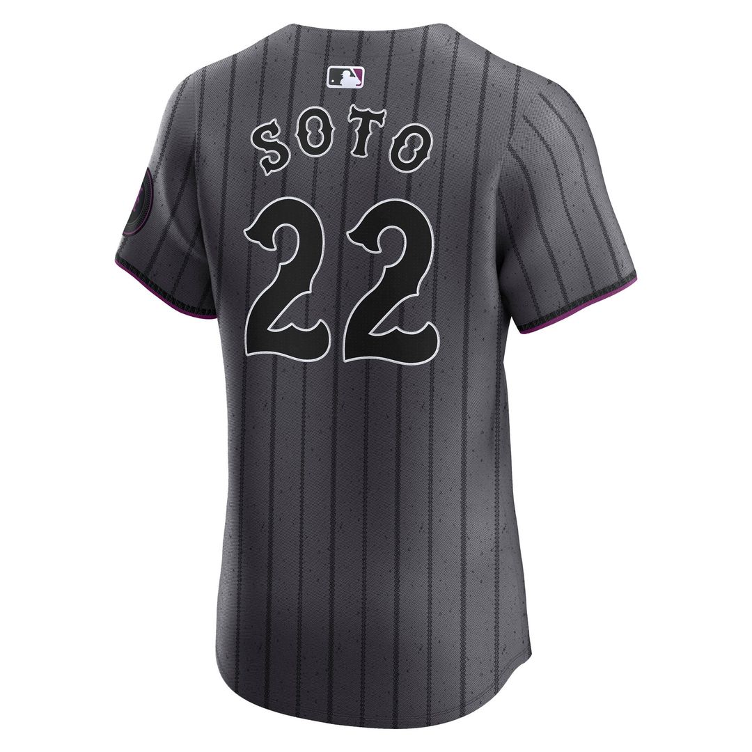 Men's New York Mets Juan Soto Gray City Connect Elite Jersey