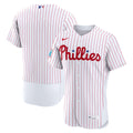 Men's Philadelphia Phillies White Home Sponsor Patch Jersey