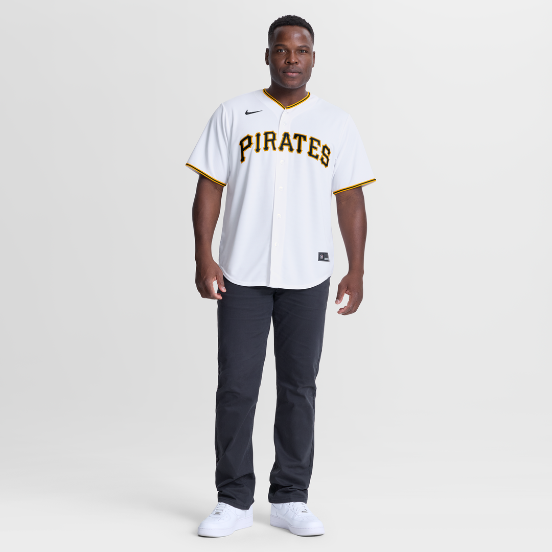 Men's Pittsburgh Pirates Camilo Doval White Home Replica Jersey